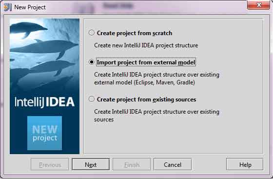 New Project in IntelliJ IDEA, step 1.